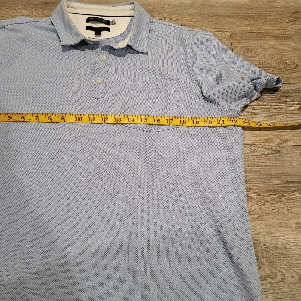 Banana Republic Performance Pique Standard Fit Short Sleeve Polo Shirt Mens XL